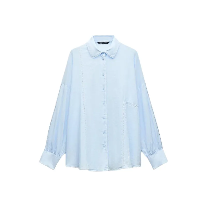 ZARA Shirts Women's Blue-0