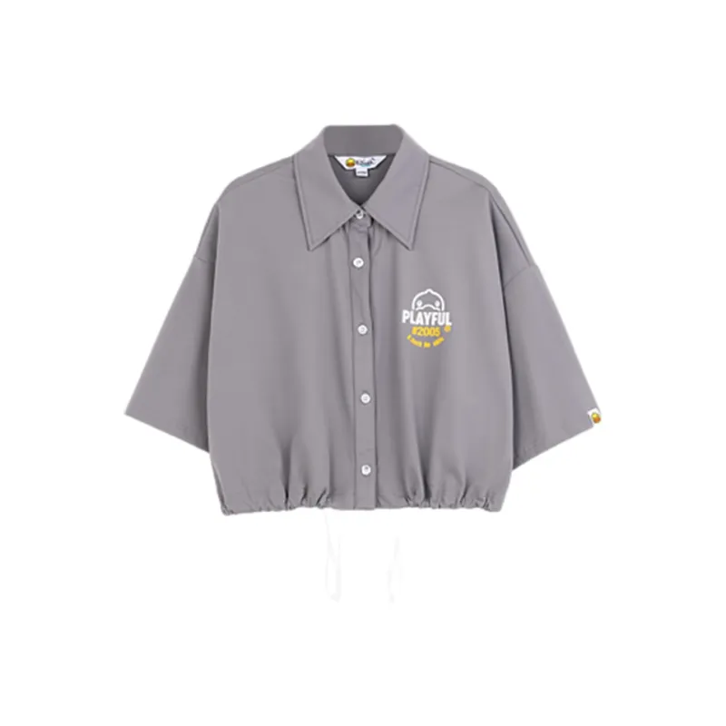 B.Duck Shirts Women's Gray-0