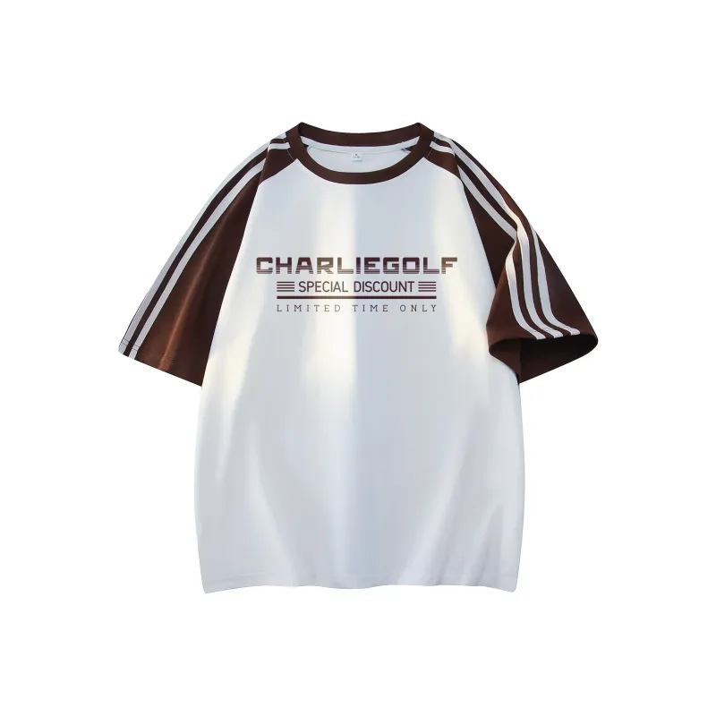 CHARLIE GOLF T Shirt Unisex Black & White-2