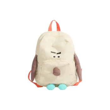 Kaka Tree Nylon Fabric Backpack Unisex Khaki