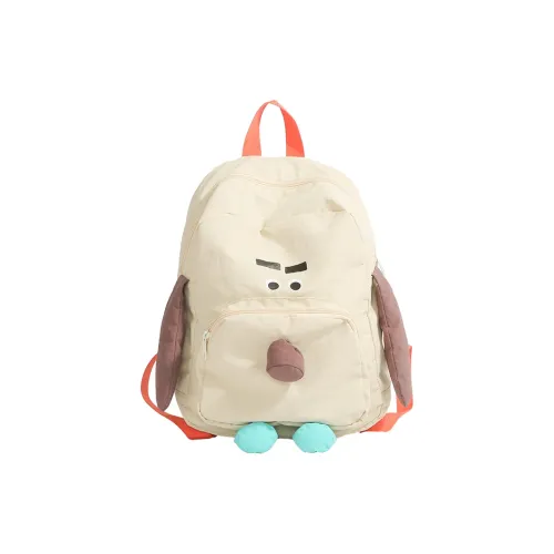 Kaka Tree Nylon Fabric Backpack Unisex Khaki