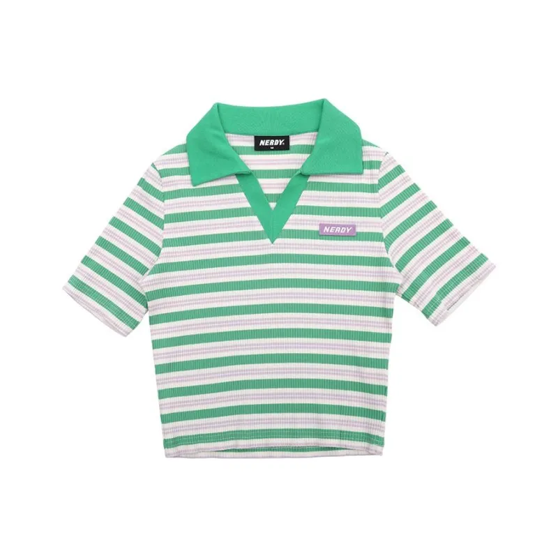 Nerdy Polo Shirts Women's Green-0