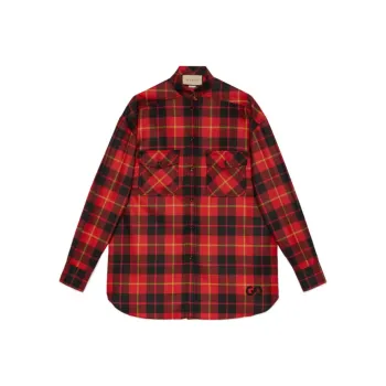 GUCCI Tartan check Wool Shirt
