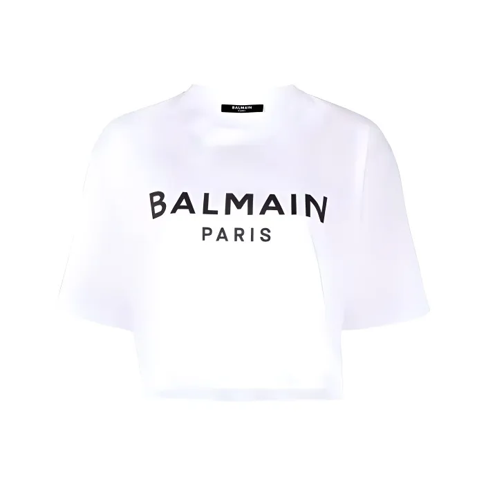 BALMAIN Crop Tops Women's White-0
