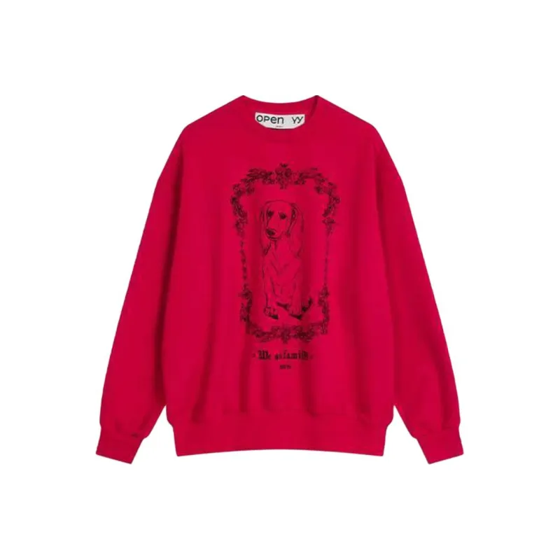 Open Yy FW24 Sweatshirt Women's Red-0