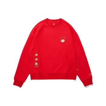 LiNing Sports Trendy Collection Day By Day Gold Collection Sweatshirt Women's Vermilion