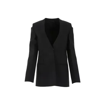 Givenchy Collarless Single breasted Jacket