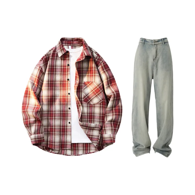 THREEAGAINTHR33 Shirt Matching Set Unisex-4