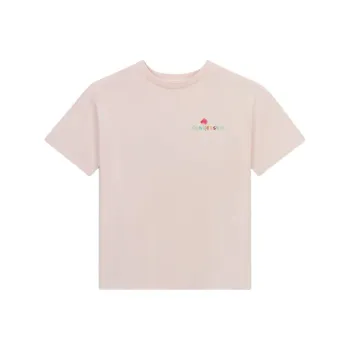Converse Drop Shoulder Sleeve T-Shirt Women's Blush Pink