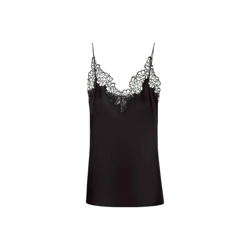 Stella McCartney Lace trim Satin Cami Top-0