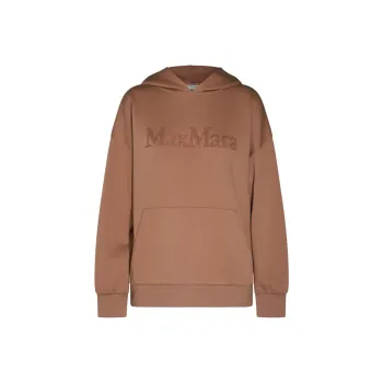 'S MAX MARA Logo Embroidered Long-Sleeved Hoodie