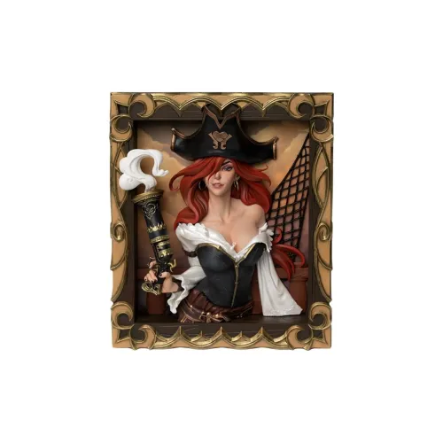 LEAGUE OF LEGENDS x KAITIANGONGZUOSHI Miss Fortune, The Bounty Hunter 3D Effect Gunmetal Frame Photo Stand Bonus Gifts