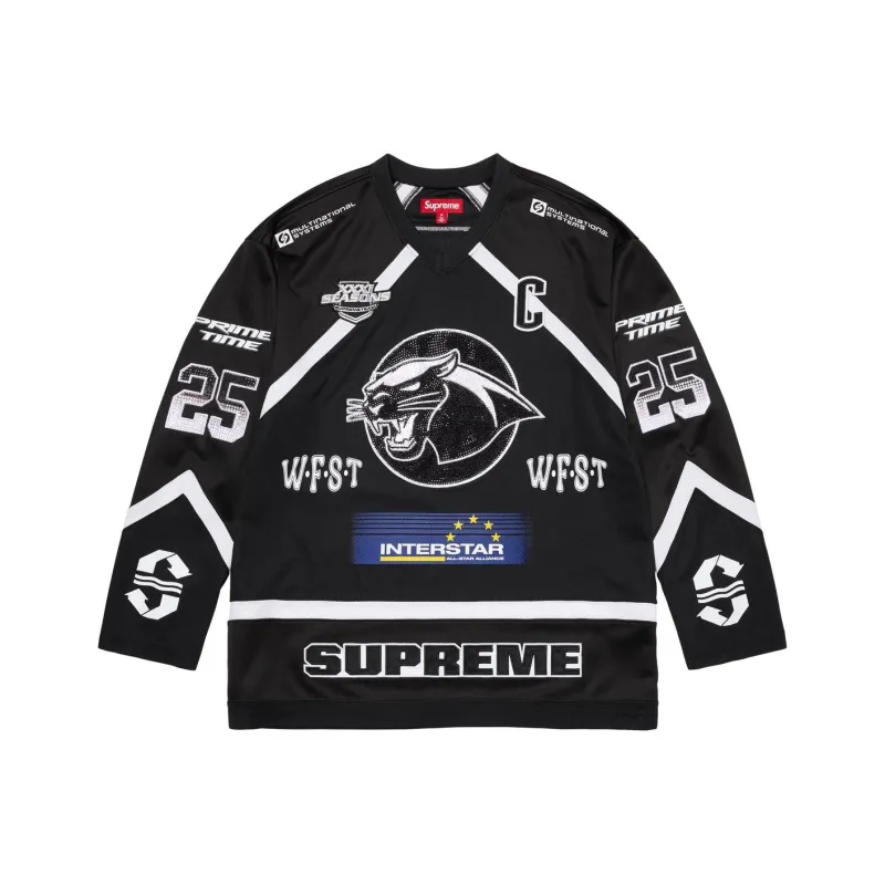 Supreme Rhinestone Hockey Jersey-4