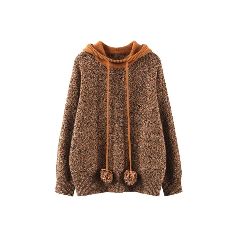 MAIGRE SIMHAT Cashmere Sweater Women's Yellow Series Novelty Yarn-0