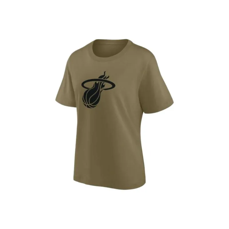 NBA Miami Heat Regular T-Shirt Women's Dark Brown-0