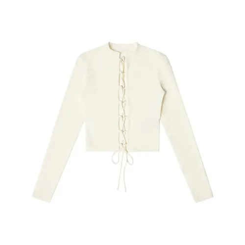 HERON PRESTON Lace up Crop Top