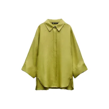 ZARA Shirts Women's Olive Green