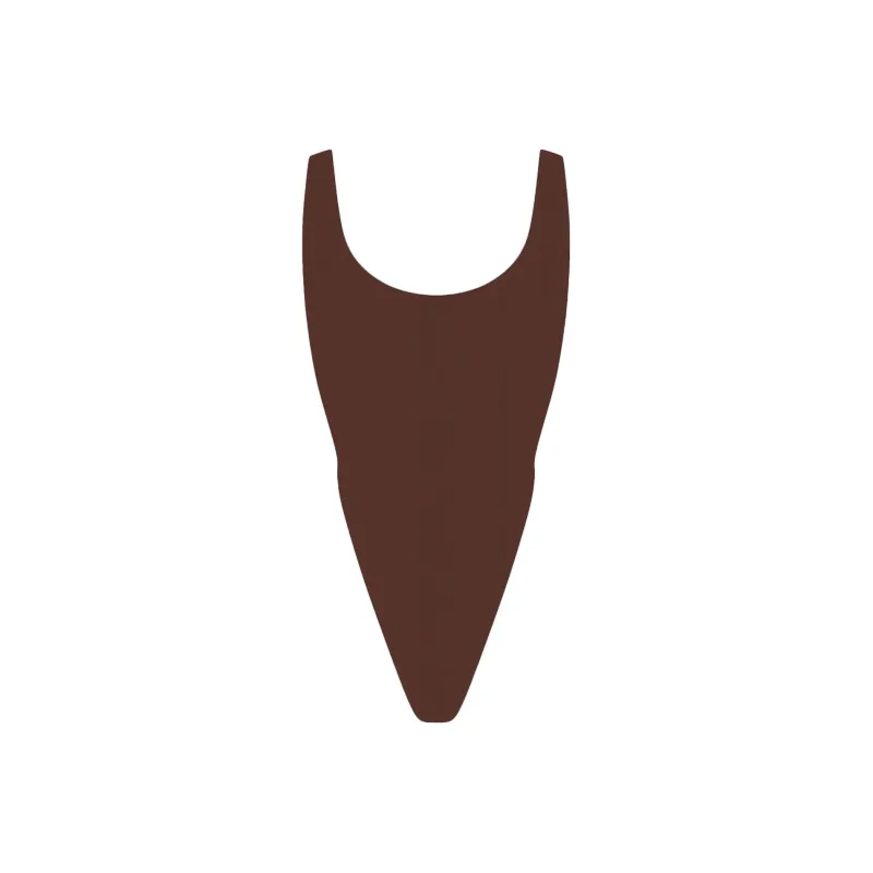 SKIMS FITS EVERYBODY HIGH CUT BODYSUIT Bodysuits Women's COCOA/Cocoa-0