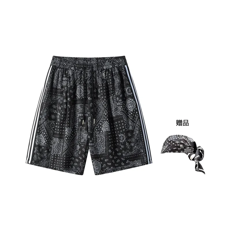 Qnxeey Casual Shorts Unisex Black-7