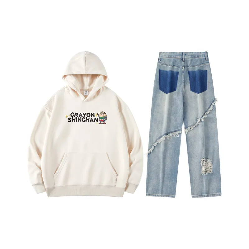 Crayon Shinchan Sweatshirt Set Unisex-36