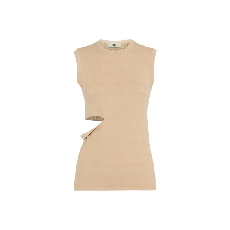 FENDI SS23 Knitwear Women's Beige-0