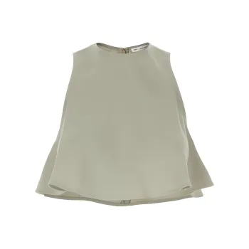 AMIPARIS Cropped Sleeveless Flared Top