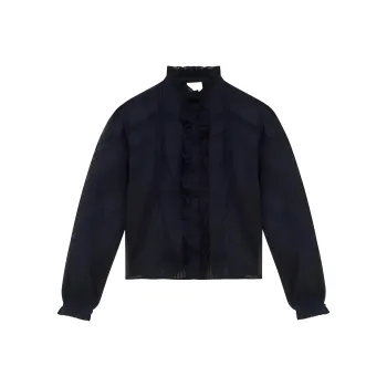 ISABEL MARANT ETOILE Gaia Embroidered Cotton Blouse
