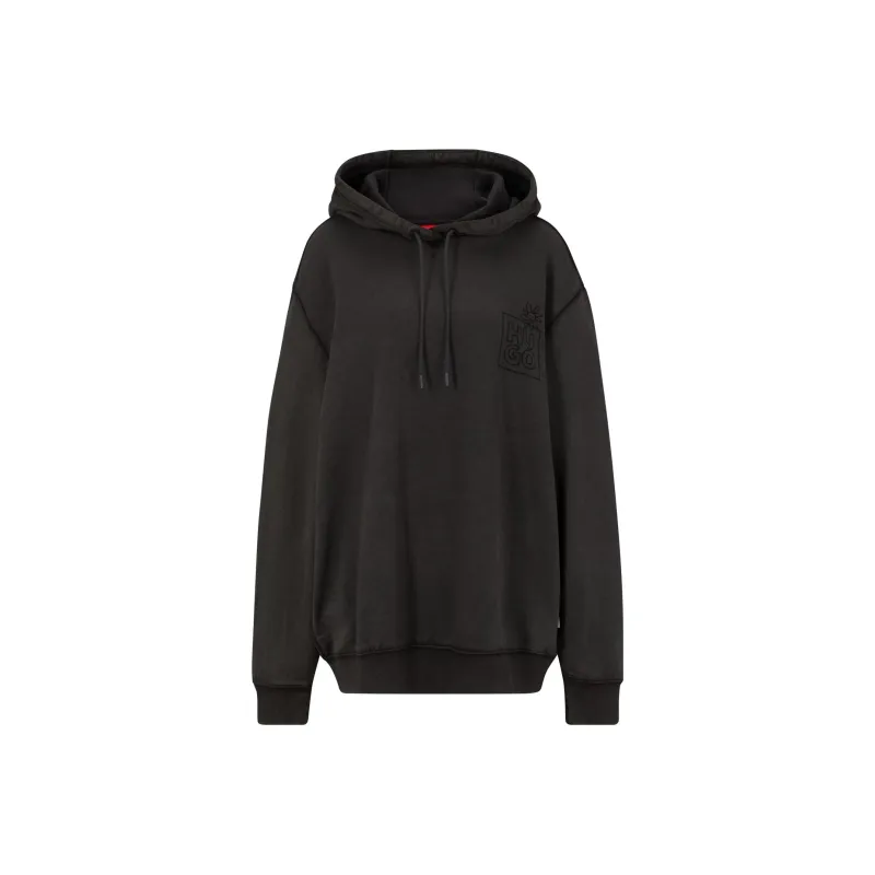 HUGO BOSS Graphic-print Cotton Hoodie-0