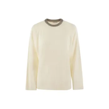 Brunello Cucinelli Crewneck Ribbed Knitted Jumper