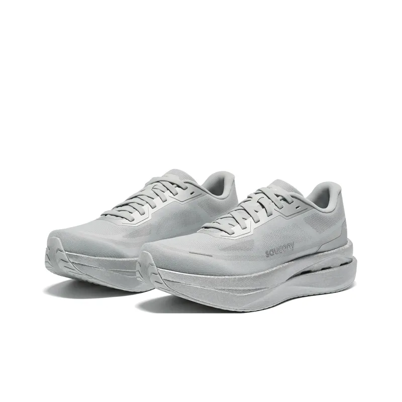 Saucony Anti Slip Wear Resistant Low Top Casual Running Shoes Unisex Gray-2