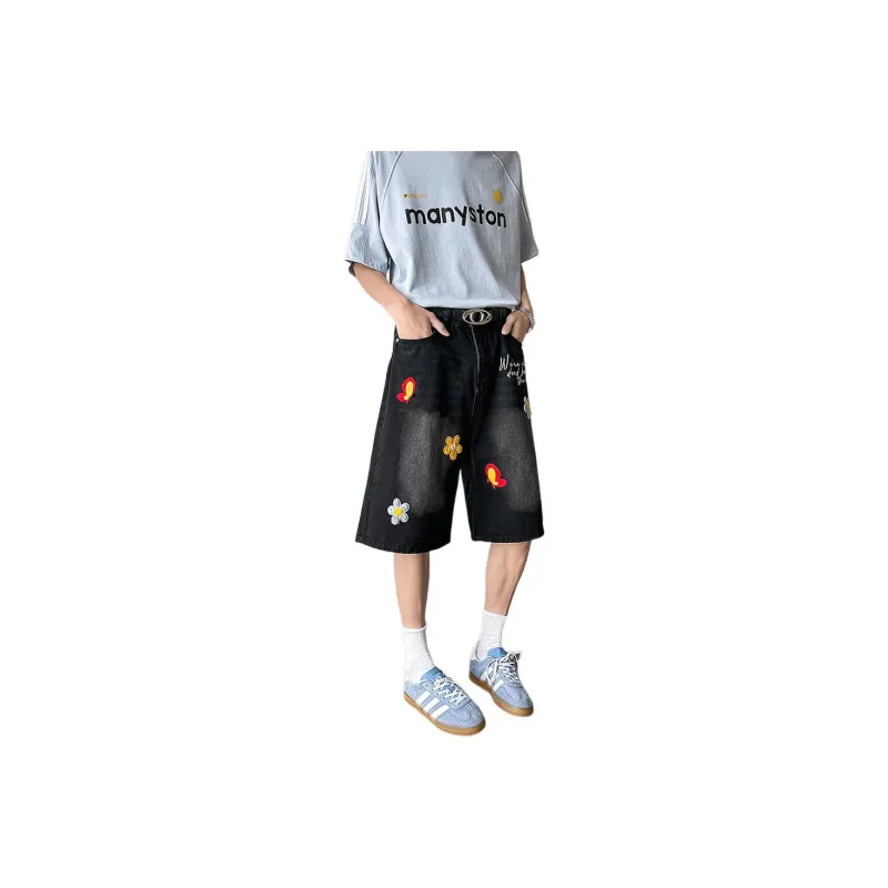 Teddy Bear Collection TBC DAISY Series Denim Shorts Unisex-0