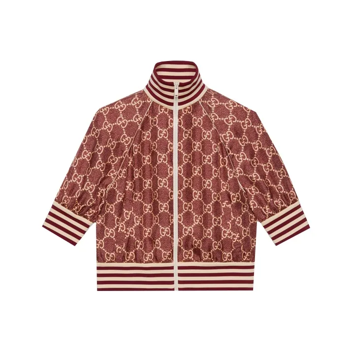GUCCI Gg Supreme Print Silk Jacket-0