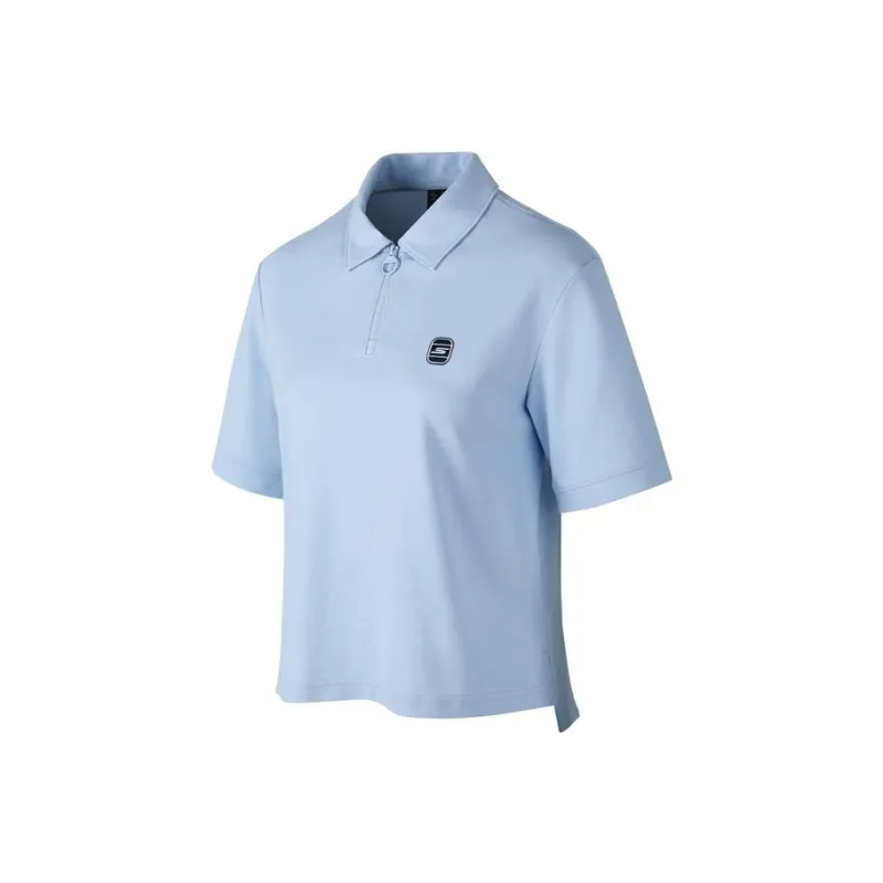 Skechers Polo Shirt Women's Moon White Blue-0
