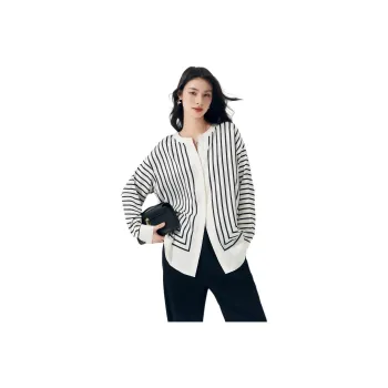 CHUMIAN Shirt Women's Thick Line Geometry