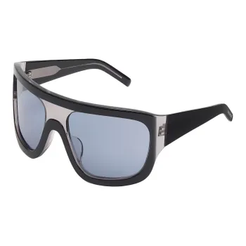 ZARA Acetate PCTG Irregular Shape Sunglasses Men's Black
