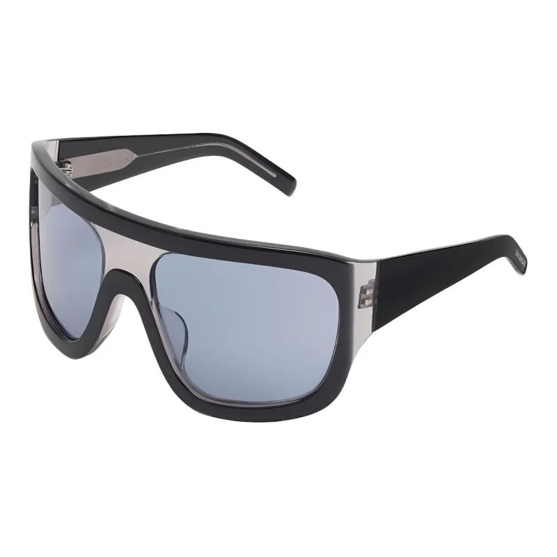 ZARA Acetate PCTG Irregular Shape Sunglasses Men's Black-0