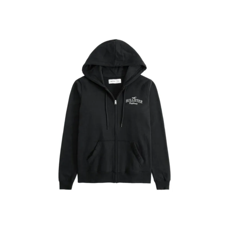 Hollister Jackets Coats Women's Black-0