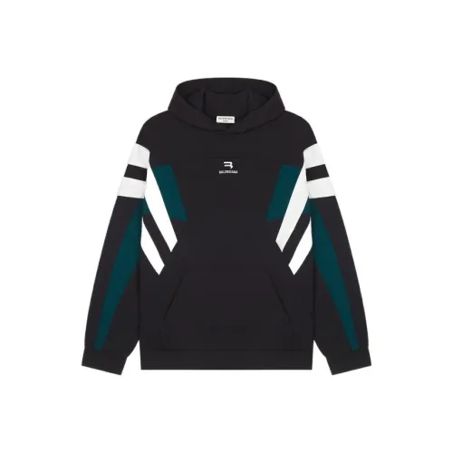 Balenciaga Track Embroidered Hoodie 'Navy'