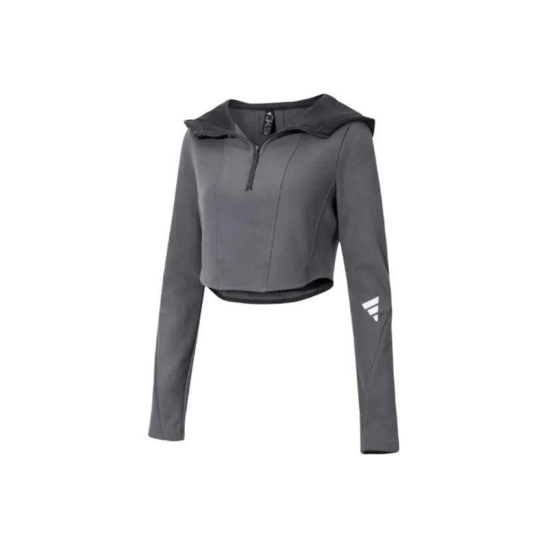 Adidas FW24 Sweatshirt Women's Dark Gray-0