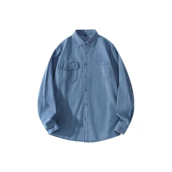 ZHONGBANGJICHU Shirt Unisex Light Blue