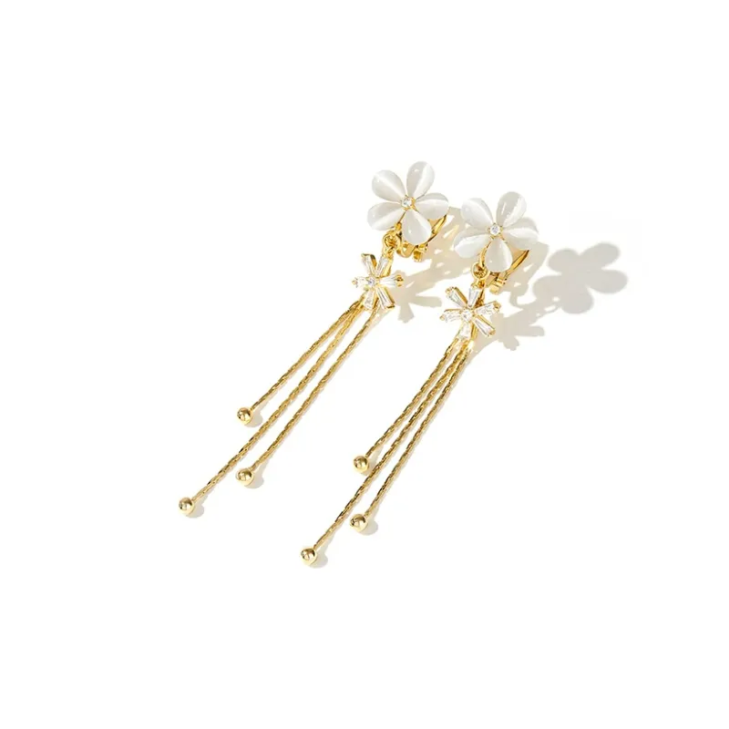 MCK Alloy Clip On Earrings Women's-4