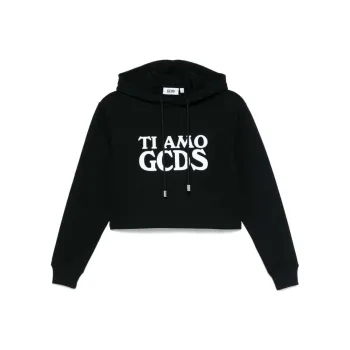 GCDS Ti Amo Cropped Hoodie