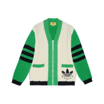 Adidas X GUCCI Cashmere Sweaters Women's Green
