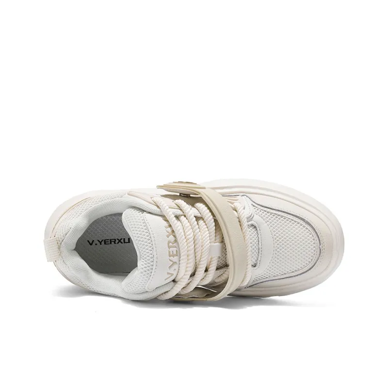 V.YERXU Headphone Shoes Height Increasing Abrasion Resistant Breathable Slip Resistant Low Top Skateboard Shoes Unisex-3