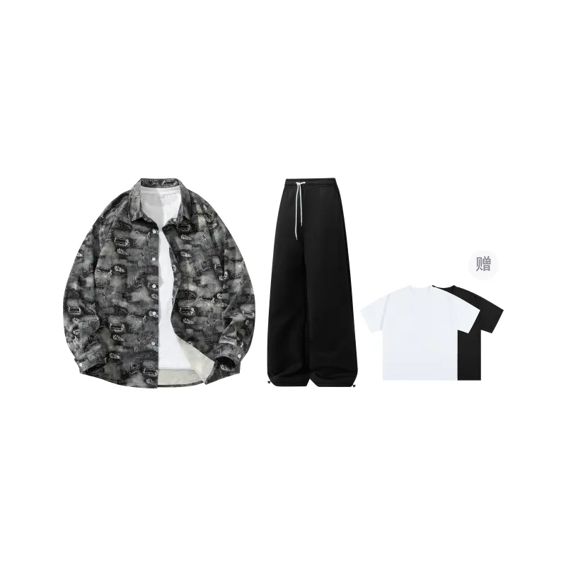 A.X.S.K Shirt Matching Set Unisex-0