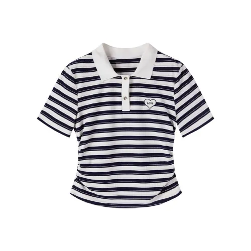 XIANGYING T Shirts Women's Blue
