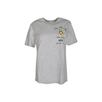 MOSCHINO Teddy Bear Logo Printed Crewneck T Shirt