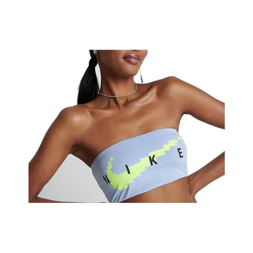 Nike Strapless Tops Women's Light Blue