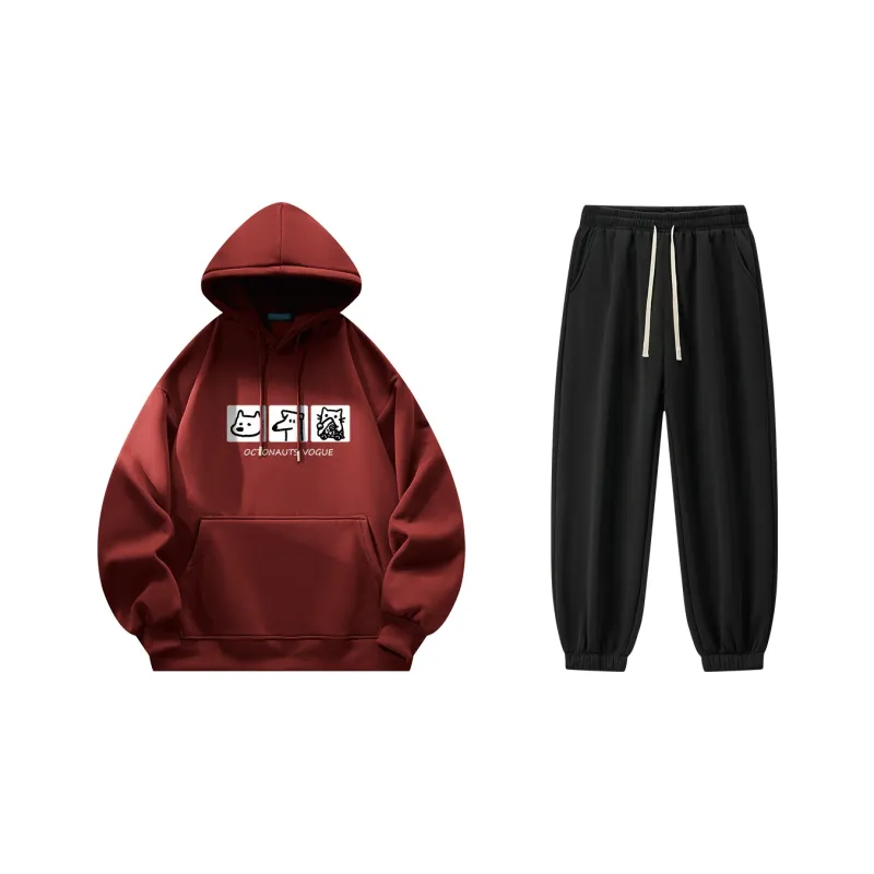 Small Columns Under The Sea Sweatshirt Set Unisex-12