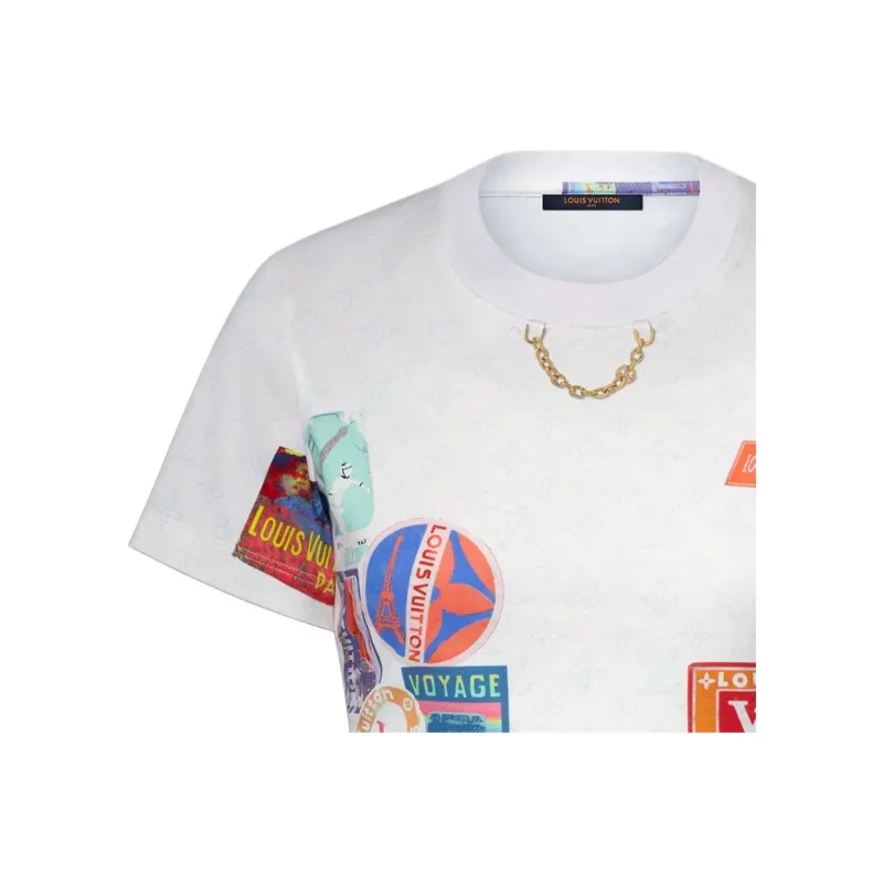 LOUIS VUITTON Mahina Patch Print Crop Top-5
